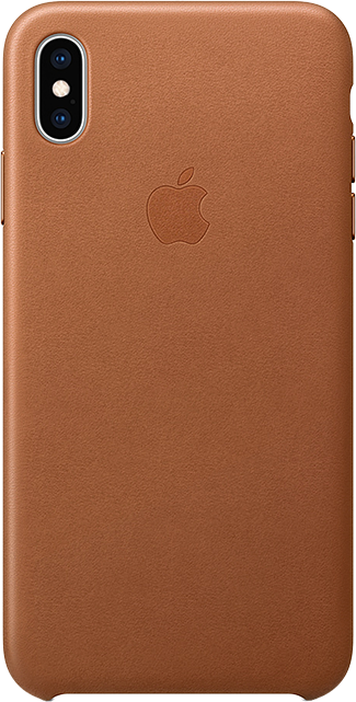 Apple Leather Case - iPhone XS Max - Saddle Brown